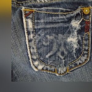 MEK Denim Jeans with Distressed Pocket Sz 12 Girls